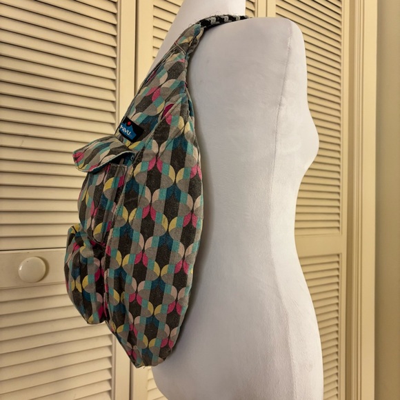 KAVU Rope Sling Bag Multicolor Canvas - Picture 3 of 12